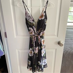 Faviana floral dress 0